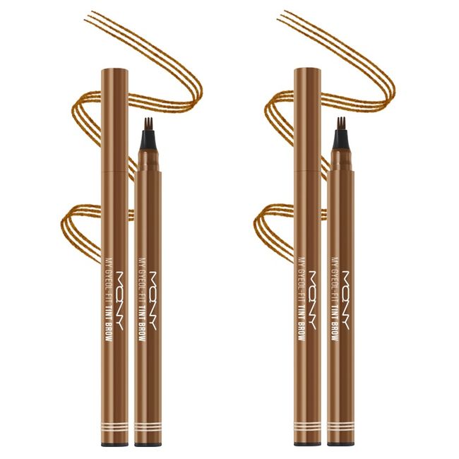 McQueen New York My Gyeol Fit Tint Brow 1 Set, Natural Brown, 2ea