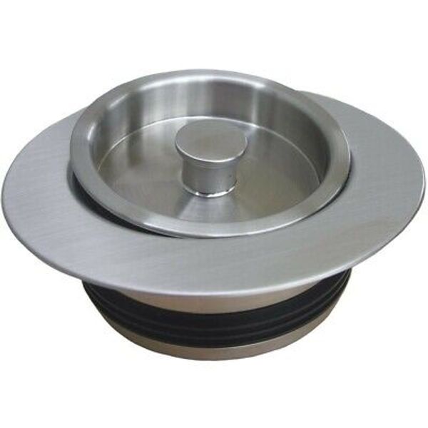 lasco disposal stopper 03-1075 • Heavy Duty PVC • Stopper Flange • Satin Nickel