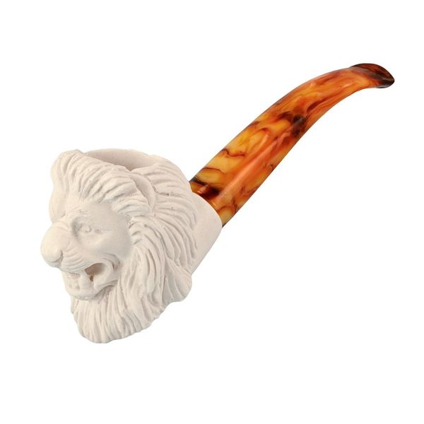Standard Regular Meerschaum Pipe - LION