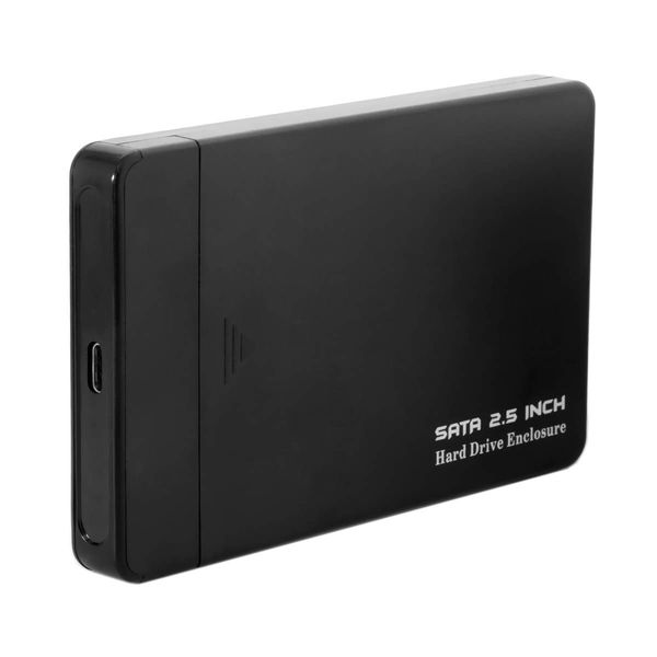 Cablecc USB-C Type-C to 2.5 Inch SATA SSD HDD External Hard Disk Enclosure for Laptop & PC