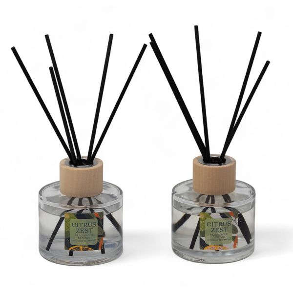 Citrus Lemon Orange Reed Diffusers 100ml - In Gift Box - Set of 2