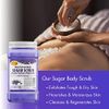 SPA REDI – Sugar Body Scrub, Lavender and Wildflower, 128 Oz Exfoliating, Moisturizing, Hydrating and Nourishing, Glow, Polish, Smooth and Fresh Skin - Body Exfoliator
