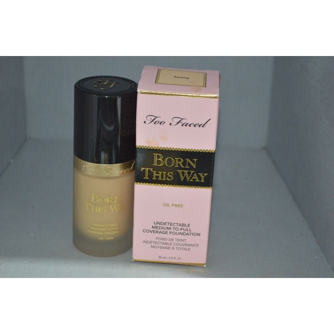 Too Faced Born This Way Undetectable Foundation Ivory 1oz New Boxed