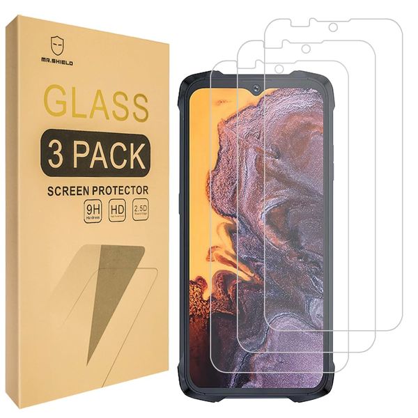 Mr.Shield Screen Protector For Cubot KingKong 9 [Tempered Glass] [9H Hardness] [3-Pack] Screen Protector