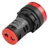 Heschen 22mm LED Indicator Pilot Light, AD16-22D/S, 220VAC 20mA, Red Light Colour, 5Pack