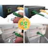 Elfcam - Fiber Optic Cable SC/APC to SC/APC Simplex Singlemode 9/125μm, Compatible with FTTH Cables, White (1M)