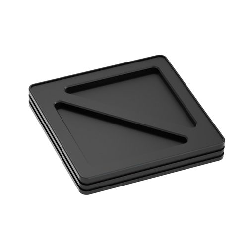NLOFIN Computer Screws Storage, Motherboard and Keyboard Screw Organizer with Dividers, Stackable Design, Made of Aluminum Alloy (Black)