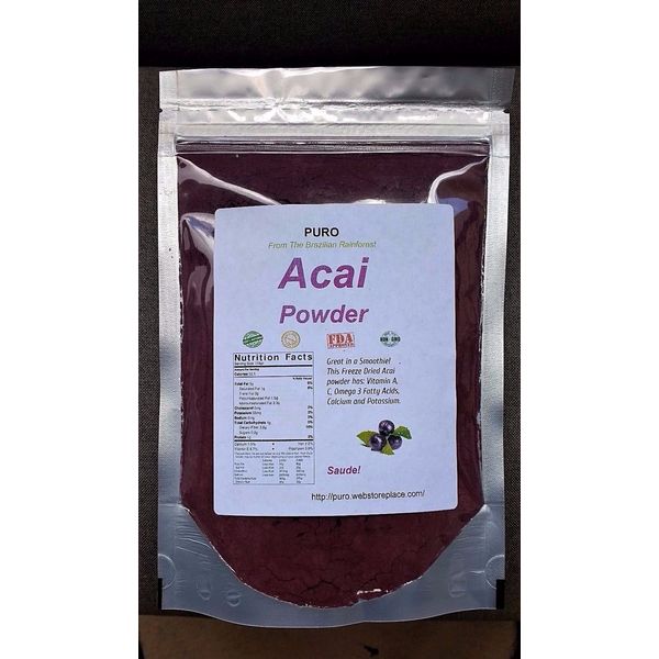 ACAI 1LB Freeze Dried Fruit Powder PURO VITAMIN C  Antioxidants BRAZILIAN