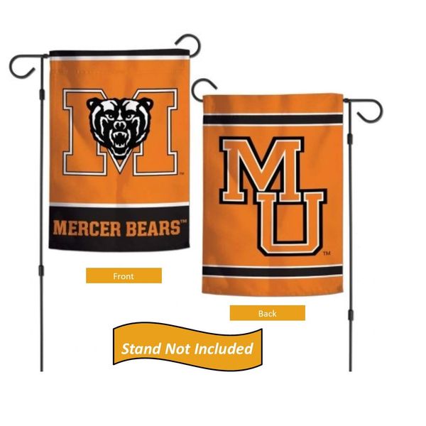 Mercer University Bears 12.5” x 18" Double Sided Yard and Garden College Banner Flag Is Printed in the USA,