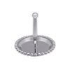MARIPOSA Beaded Ring Dish New, Silver, 4"