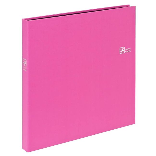 Nakabayashi (Internet Exclusive) TCPK-SQ-360-HP Therapy Color, Square, 9-Section Pocketed Album, Stores 360 Square Shaped Photos / Happy Pink