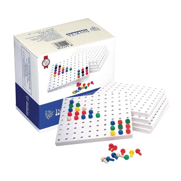 Invicta Educational 147759 Peg Boards and Pegs Set, 1005 Pieces