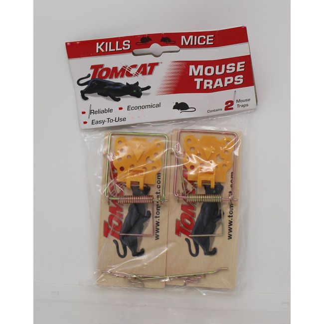 Tomcat Wooden Mouse Traps (Pack of 2)