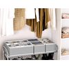 Simple Houseware Closet Underwear Organizer Drawer Divider 4 Set, Gray