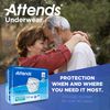 Attends Underwear, Disposable, Heavy Absorbency, Youth/Small, 80 Count