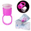 CHOOSE-IT 50pcs Microblading Supplies Pigment Glue Rings With Sponge Ink Cups Caps Permanent Makeup Tattoo Eyelash Extensions Holder