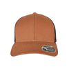 Flexfit 110 Structured Canvas Trucker Baseball Cap, Toffee/Black, One Size