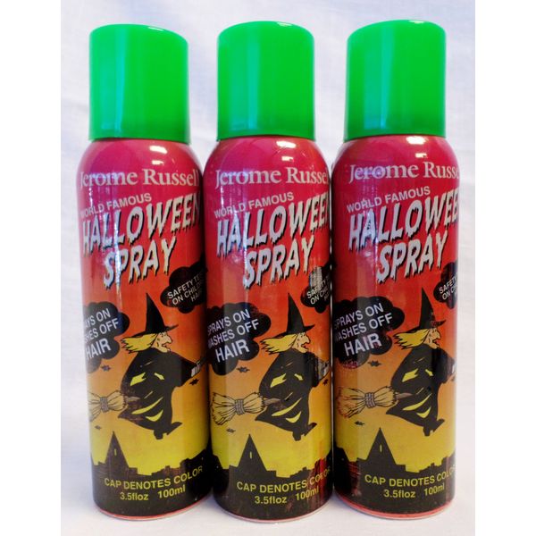 Jerome Russell Temporary Spray, Green - 3.5oz (Pack of 3)