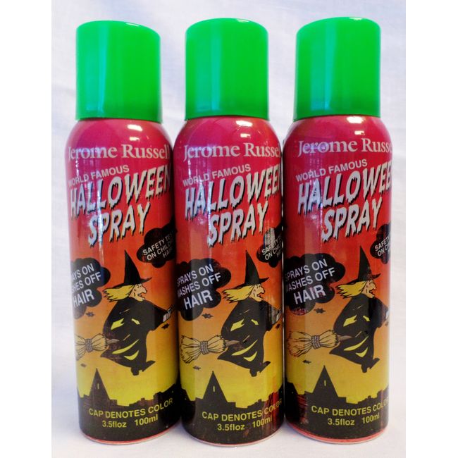 Jerome Russell Temporary Spray, Green - 3.5oz (Pack of 3)