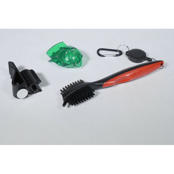 Combo - Golf Cub Groove Cleaner - Ball Alignment Marker and Putter Clip 3 Items!
