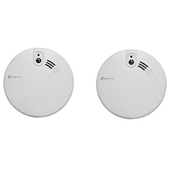 Twin Pack Kidde Firex KF20 Mains Powered Optical Smoke Alarm with 9V Back Up Batteries | KF2 | 4973