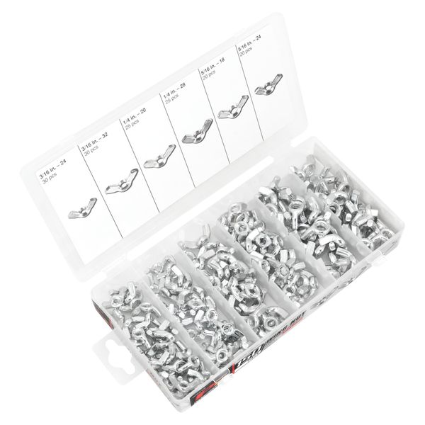 Performance Tool W5219 150 Piece Wing Nut Assortment with Case