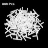 sourcing map 800Pcs Wall Floor Tile Plastic T-Shape Spacers Tiling Tools 2.5mm 3/32" Tile Spacers for Ceramic Tile Installation, White