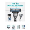 Gillette Mach3 Razor Blade Refill ,Manual Razor Men , 4 count