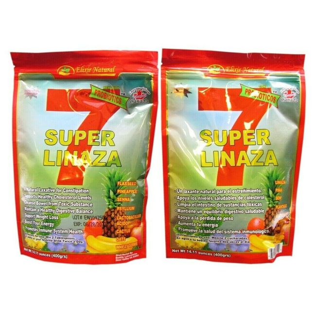 2 Pack - Super 7 - Organic Ground Flax Seed - 400 GR