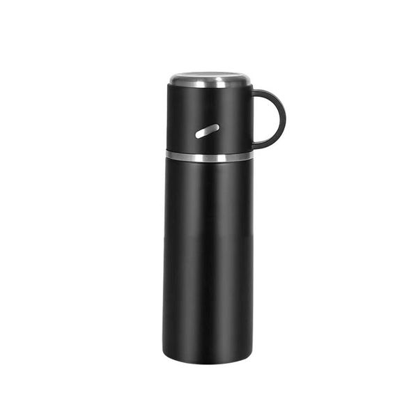 Stainless Steel Water Bottle Sports Flask Vacuum Insulated Hot Drink Cups with Lids Travel Mug Reusable Coffee Cup Double Wall Tumbler