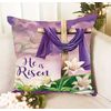 Easter "He is Risen" Decorative Throw Pillow Cover 18 x 18 inches