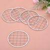 sourcing map 30 Pcs Mason Jar Flower Insert Lid, 86mm Flower Grid Frog, Silver Tone