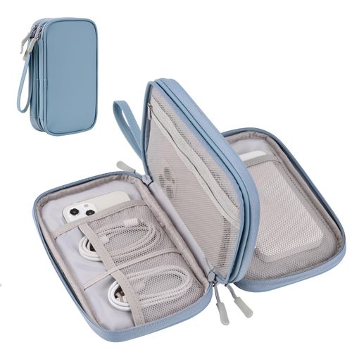 Gomilia Electronic Organizer Case, Tech Travel Cable Pouch for Cord/Charger/Accessories/Phone/Power Bank