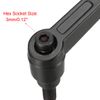 sourcing map M6 x 16mm Handle Adjustable Clamping Lever Thread Push Button Ratchet Male Threaded Stud Knobs Locking Rotating Screw Handles Quick Release Bolt Black 4pcs