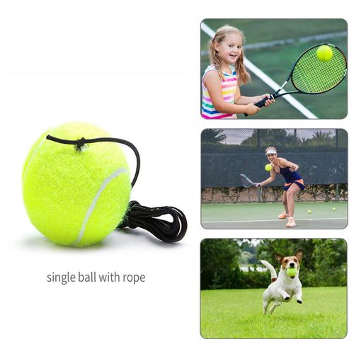 AICHUAN G Tennis Training Ball and Replacement Ball for Coaches - With String for Indoor and Outdoor Exercises - Durable Jump Ball 3 Pack