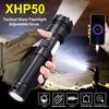 100000LM Flashlight Outdoor Rechargeable High Powerful Tactical Torch Waterproof