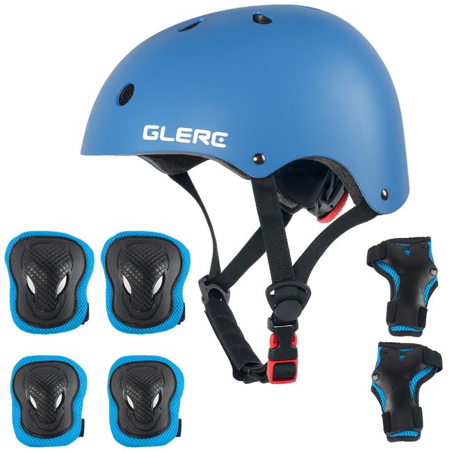 Glerc Kids Helmet Set, Medium, Blue