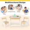 Kids Table and Chairs Set Activity Table Play Table With Double-sized Table Top