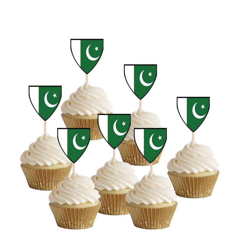 AK Giftshop Pakistan Flags Party Food Sticks Picks Cupcakes Decorations ...