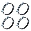 sourcing map 4 Pcs Split Ring Pipe Hanger, 160mm/6.3inch Adjustable Pipe Bracket Clamp Wall Ceiling Mount Pipe Strap Support for Plumbing Drainage Pipe Tube