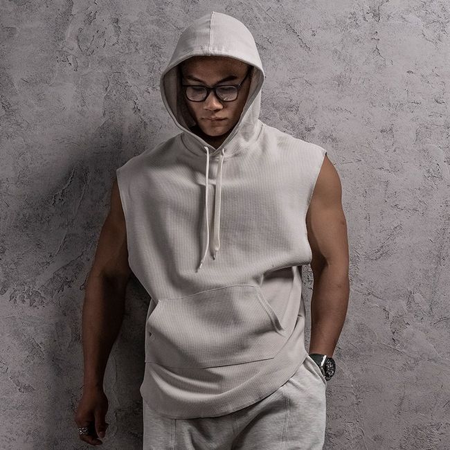 Hooded best sale gym vest