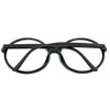 OVERSIZED EXAGGERATED RETRO Clear Lens EYE GLASSES X-Large Big Round Black Frame