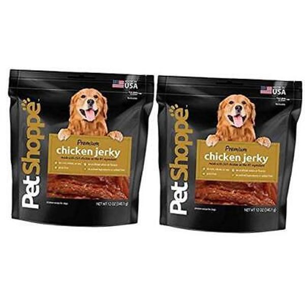 PetShoppe Premium Chicken Jerky Dog Treats Made in USA Only All Natural - No