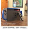 Mumba Dockable Case for Nintendo Switch, [Blade Series] TPU Grip Protective Cover Case Compatible with Nintendo Switch Console and Joy-Con Controller (Navy)