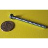 Zinc Hex Head Lag Screw 7/16 Hex Size 1/4 Thread x 3.00" Length, 50 pcs