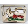 Handmade | Wooden Christmas Napkin Holder | Small | Table Decoration | Flat Pack Version
