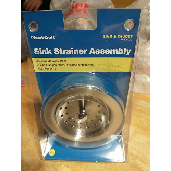 Stainless Steel Kitchen Sink Strainer~EZ to Install