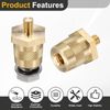 sourcing map M8 M6 Battery Terminal Charging Posts Battery Terminal Connector Post Adapter Thread Stud 2 Set