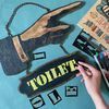 OLD MILITARY Stencil Sheet Uppercase Letters & Numbers Set (3 cm)