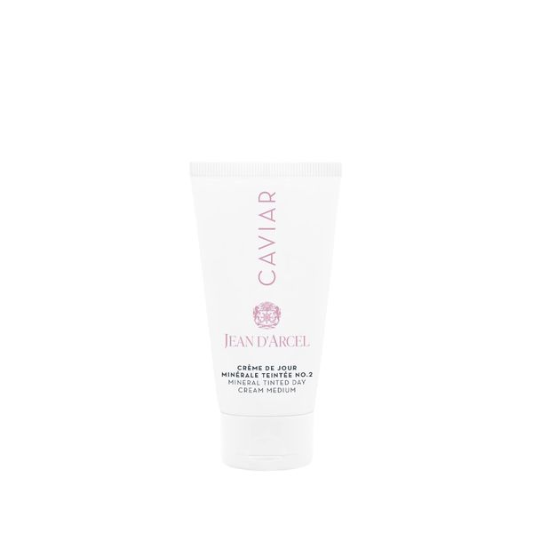 JEAN D’ARCEL - CAVIAR crème de jour minérale teintée no.2 - Zart getönte Anti-Aging Tagescreme - Gleicht Hautunebenheiten aus - 50ml